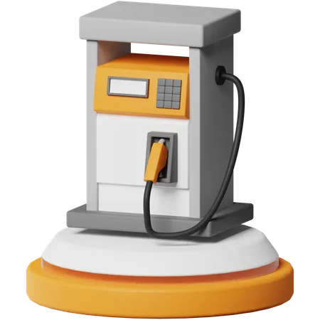 Posto de gasolina  3D Icon