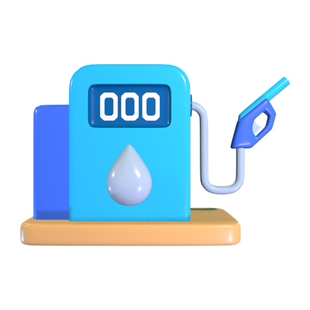 Posto de gasolina  3D Icon