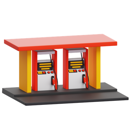 Posto de gasolina  3D Icon