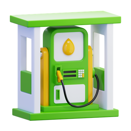 Posto de gasolina  3D Icon