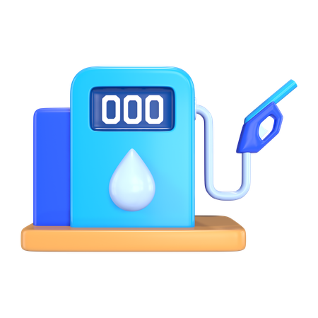 Posto de gasolina  3D Icon