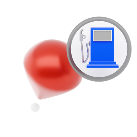 Pino de posto de gasolina  3D Icon
