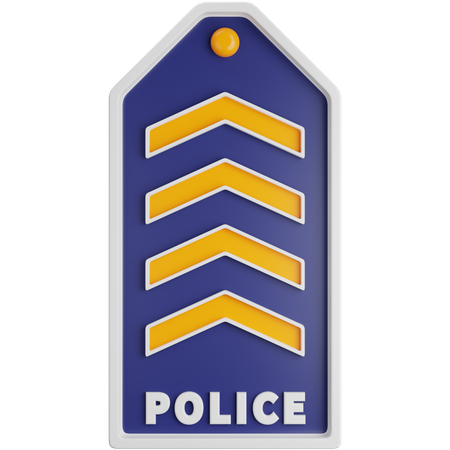 Posto policial de quatro quarteirões  3D Icon