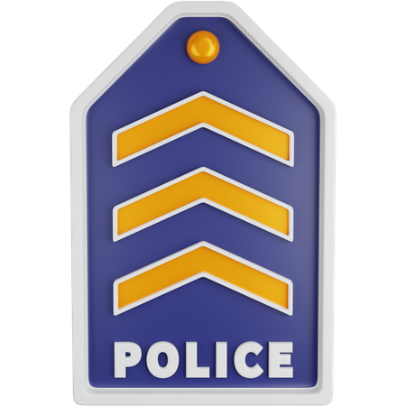 Posto policial de três quarteirões  3D Icon