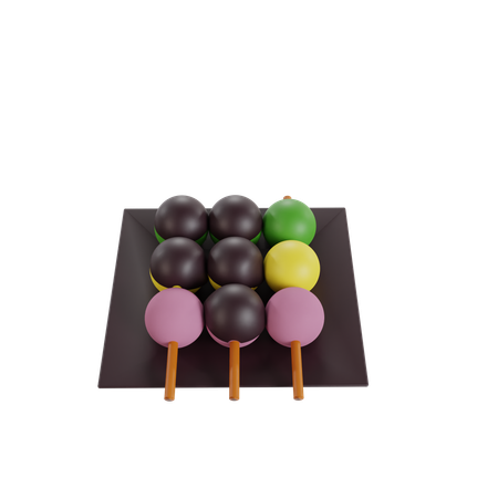 Postre Japonés  3D Icon