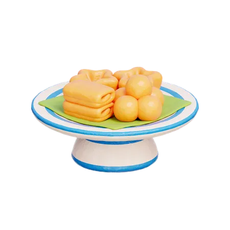 Postre tailandés  3D Icon