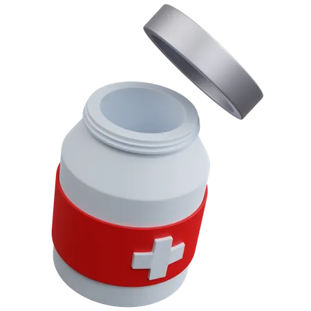 Pot de médecine  3D Icon