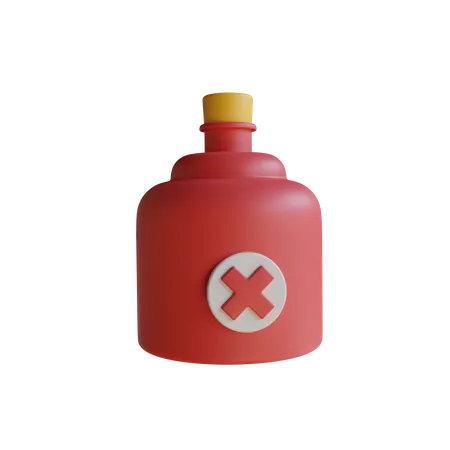 Pot de poison  3D Icon