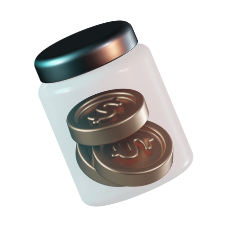 Pot d'argent  3D Icon