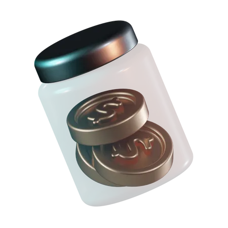 Pot d'argent  3D Icon