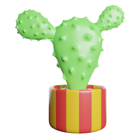 Pot de cactus  3D Icon