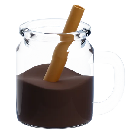 Pot de café glacé  3D Icon