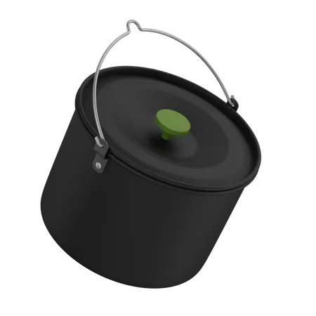 Pot de camping  3D Illustration