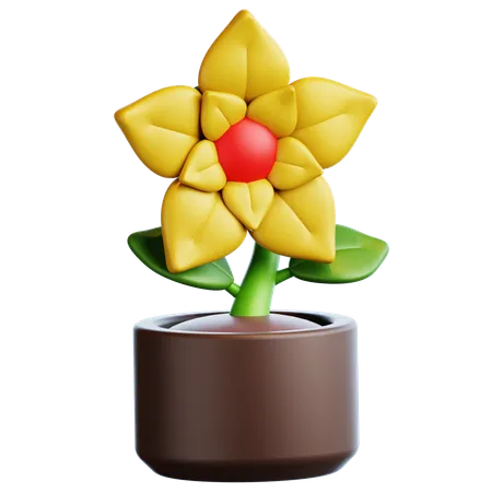 Pot de fleur  3D Icon