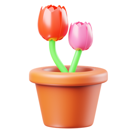 Pot de fleur  3D Icon