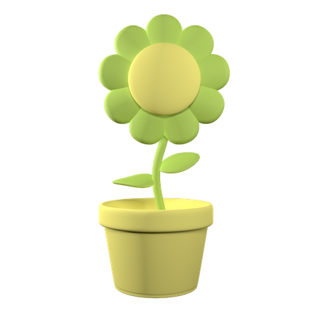 Pot de fleur  3D Icon