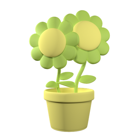 Pot de fleur  3D Icon