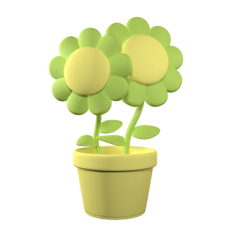 Pot de fleur  3D Icon