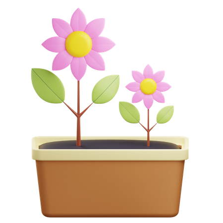Pot de fleurs  3D Icon