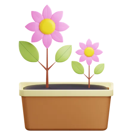 Pot de fleurs  3D Icon