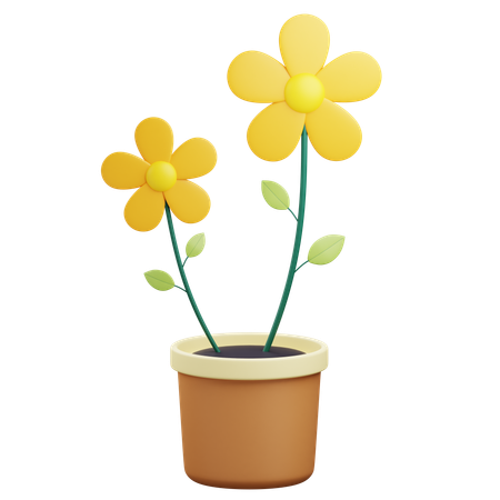 Pot de fleurs  3D Icon