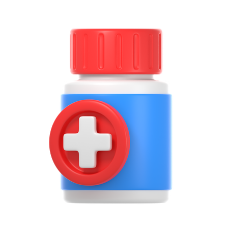 Pot de médecine  3D Icon