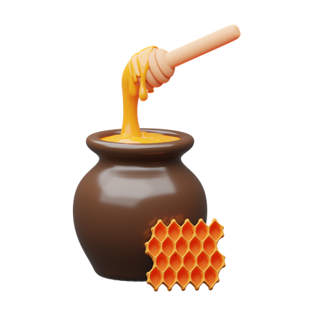 Pot de miel  3D Icon