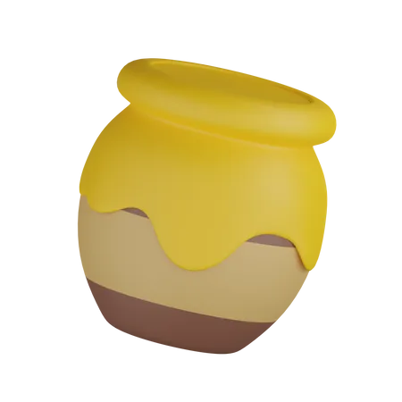 Pot de miel  3D Icon