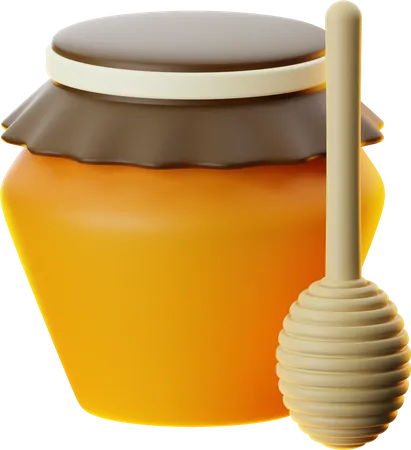 Pot de miel  3D Icon
