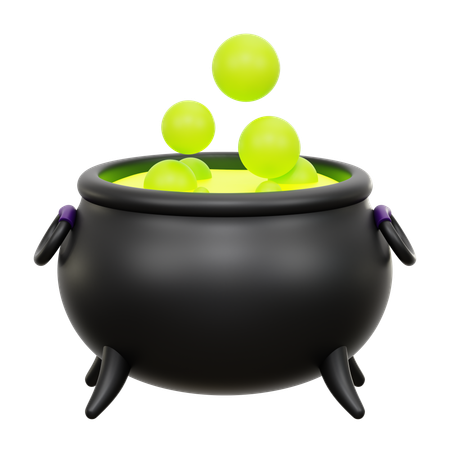 Pot de sorcière  3D Icon