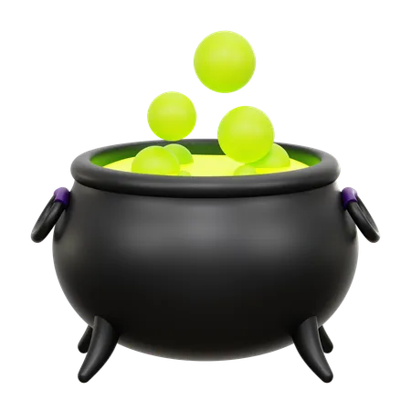 Pot de sorcière  3D Icon