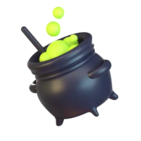 Pot de sorcière  3D Icon