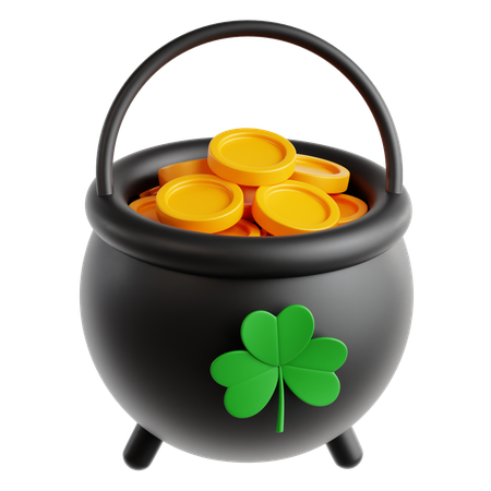 Pot of Gold  3D Icon