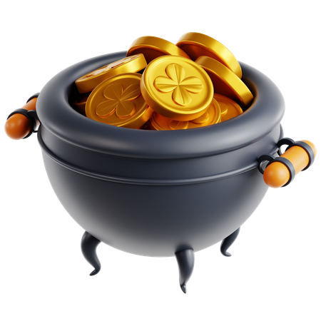 금 냄비  3D Icon