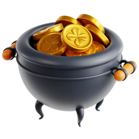 금 냄비  3D Icon