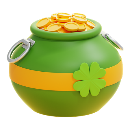 POT OF GOLD  3D Icon