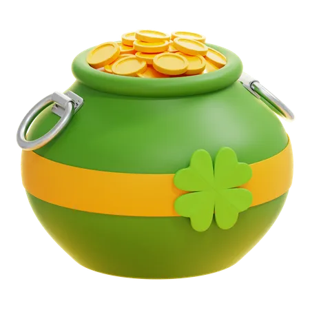 POT OF GOLD  3D Icon