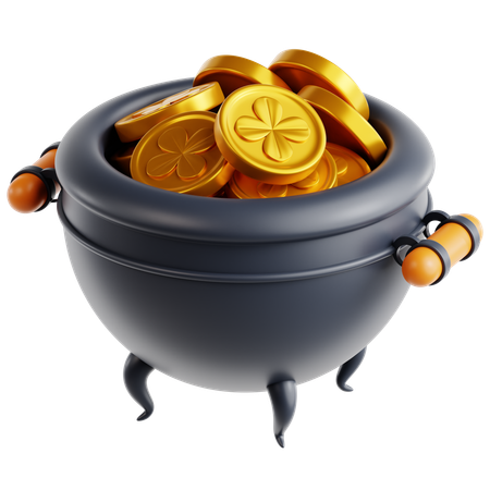 Pot of Gold  3D Icon