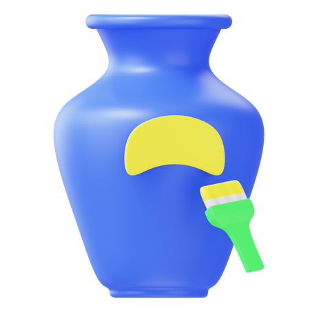 Pot Paint  3D Icon