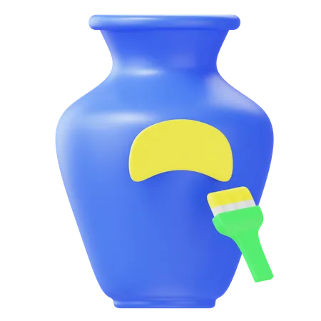 Pot Paint  3D Icon