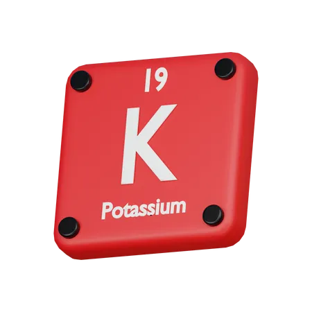 Potassium Element 3 D Icon 3D Icon