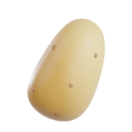 Potato 3D Illustration