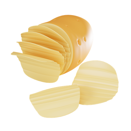 Potato Chips  3D Icon