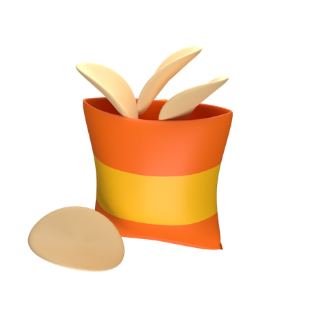 Potato Chips 3D Icon
