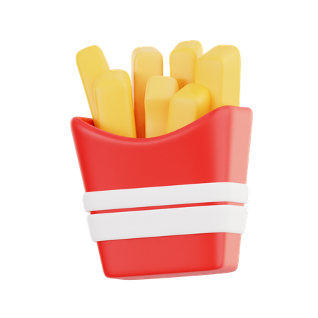 ポテトフライ  3D Icon