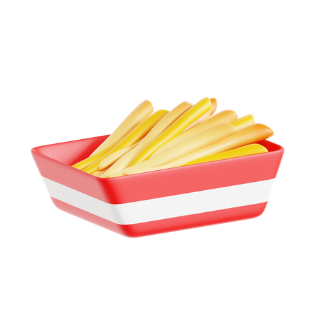 Potato Fries  3D Icon