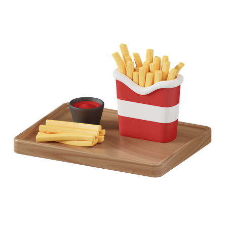 Potato Fries  3D Icon
