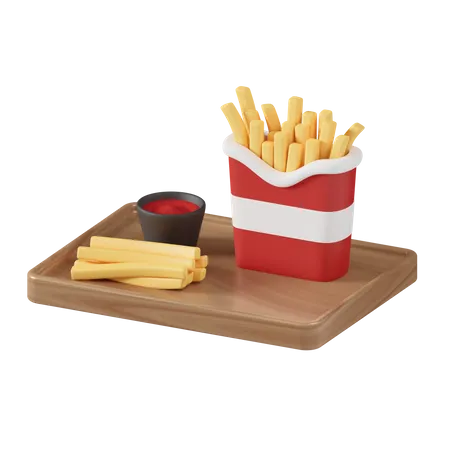 Potato Fries  3D Icon