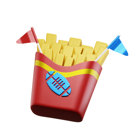 Potatoes Fries  3D Icon