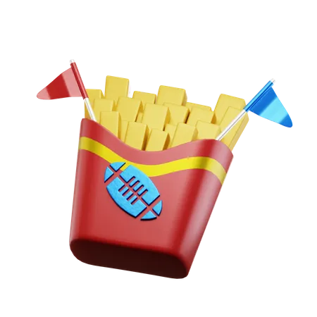 Potatoes Fries  3D Icon